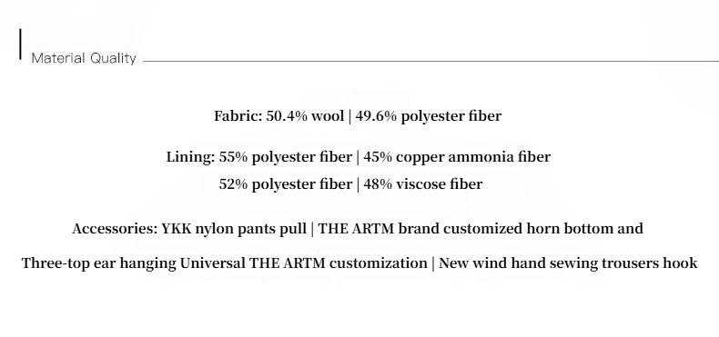 Imported wool pleated high-waisted straight-leg all-match slimming suit trousers for women