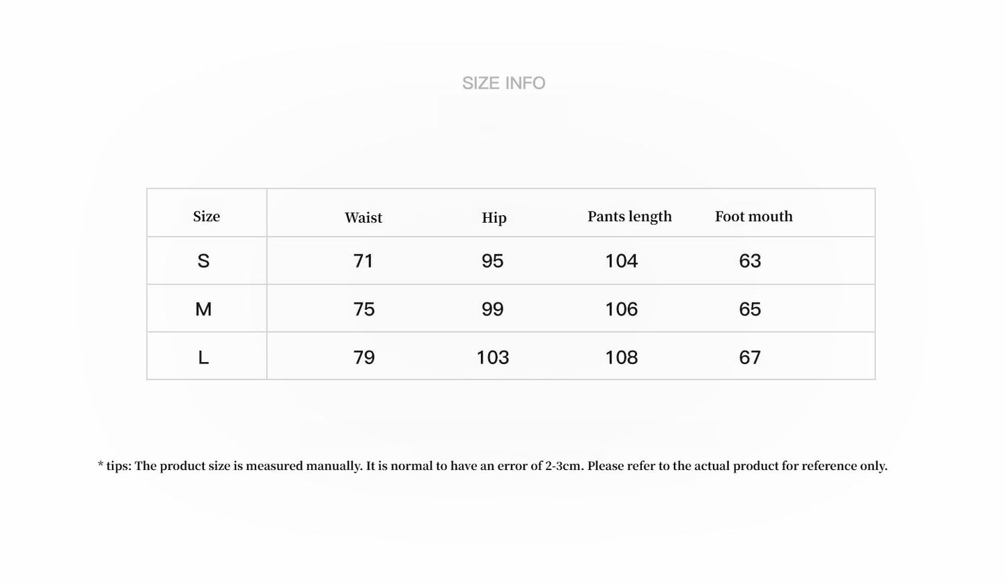 "Wantful Fantasy" Heavy Industry Washed Spray Colored Wide Leg Jeans Women's Low Waist Straight Leg Bootleg Pants