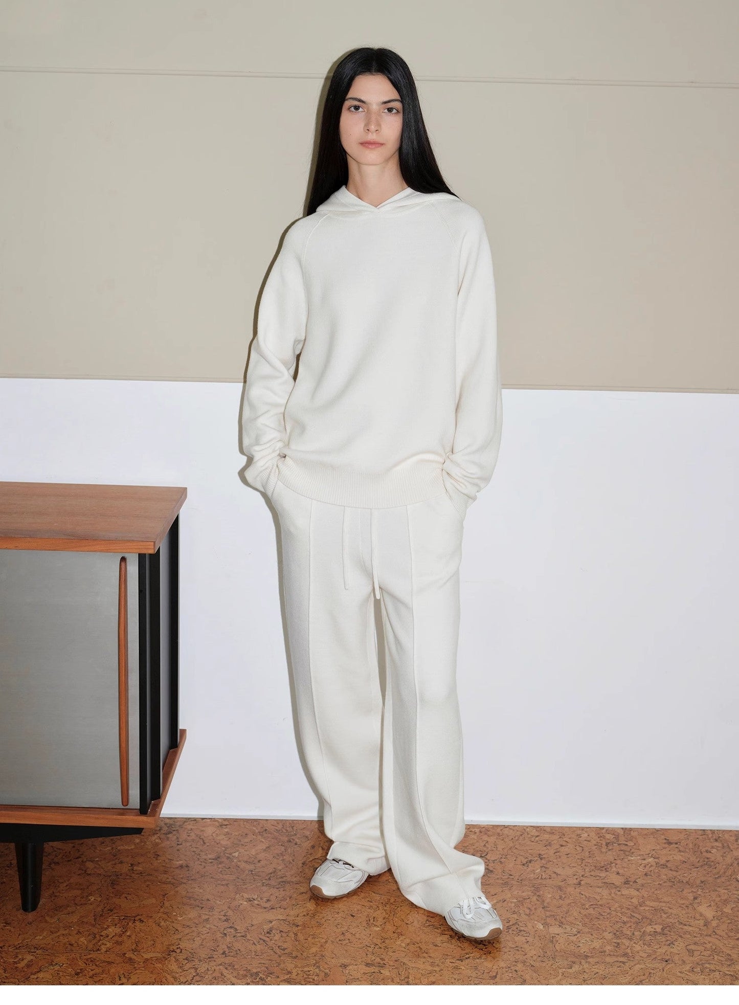 "Urban One" Wool Hooded Knit Outfit