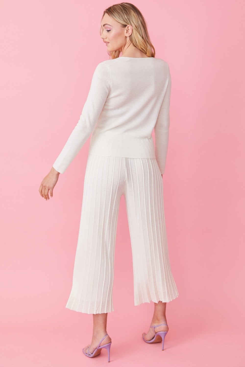Cream Cashmere Trousers
