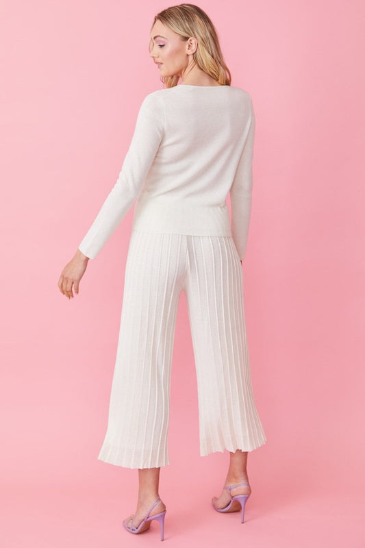 Cream Cashmere Trousers